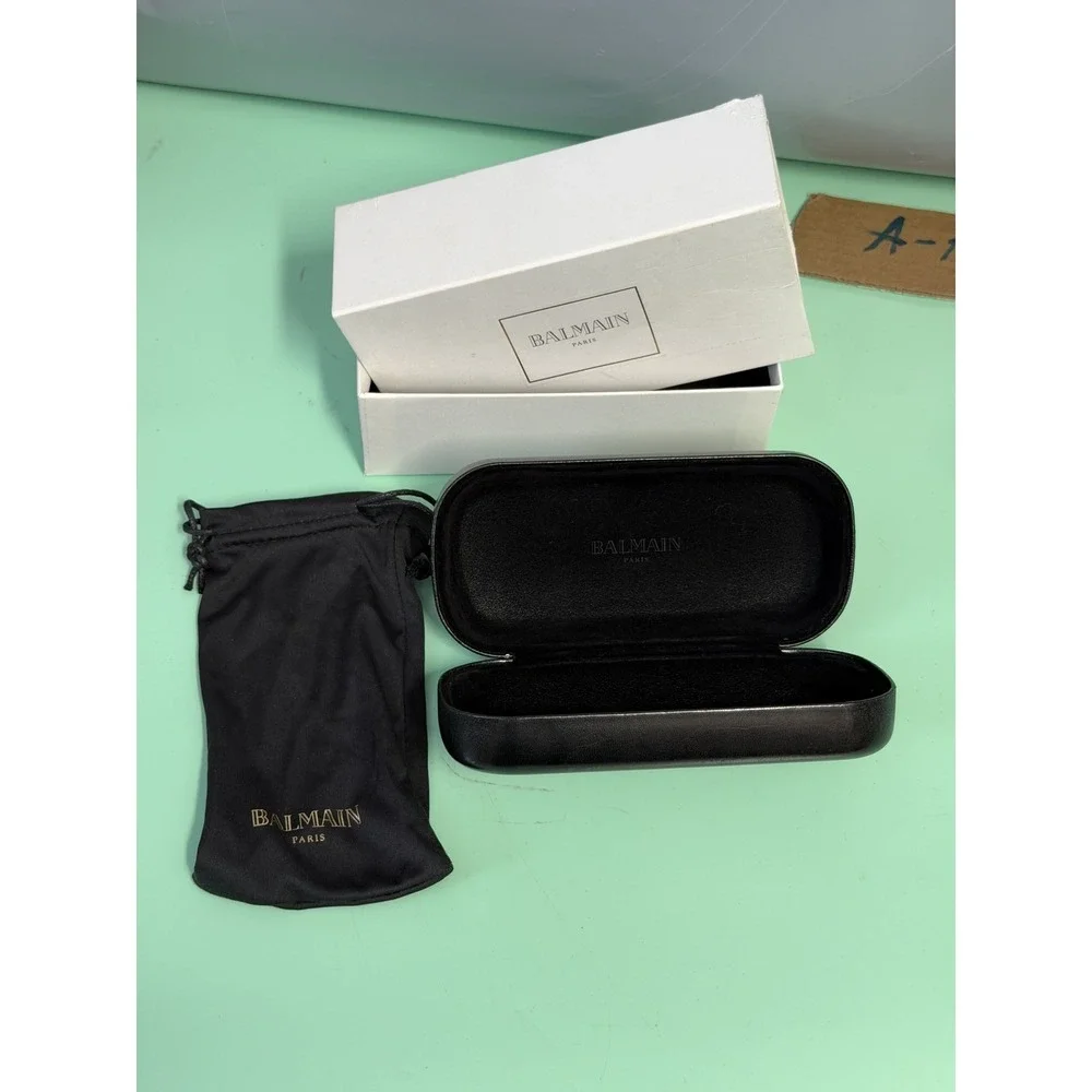 Balmain Paris Eyewear Case‎ & Pouch Set Hard Case Sunglasses Accessory
